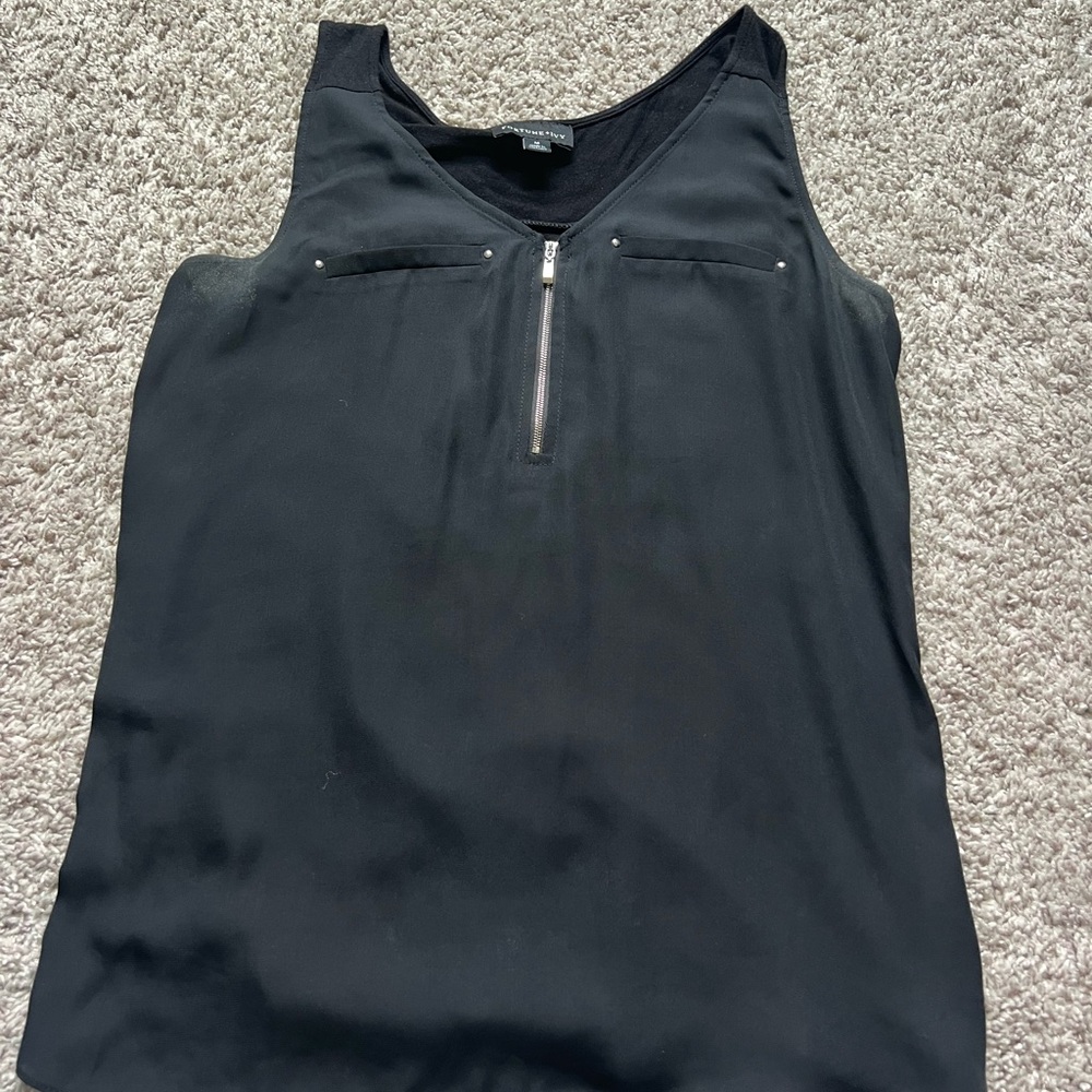 Black Sleeveless Top